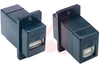 USB A-B PANEL ADAPT BLACK - 70126101 - Allied Electronics, Inc.