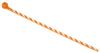 Cable Ties, Striped, 102Mm L, Nylon, Org/white, 18Lb, Pk50; Cable Tie Material Panduit - 66H2766 - Newark, An Avnet Company