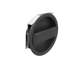 Flush Cam Latch, Medium Size, Turn Counterclockwise to Latch / Lock, Two - Point Latching, Standard Style Handle, Powder Coat, Black - 01-13-55 - Southco