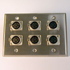 HAVE 3Gang Stainless Wallplate 6XLRF - HAVWP3002XLRF6 - HAVE, Inc.