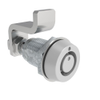 VISE ACTION® Compression Latch, Small Size, Southco® Tubular Key, Zinc Alloy, Powder Coated, Silver - E3-245-17 - Southco