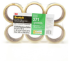 3M Scotch 371 PK6 Clear Standard Box Sealing Tape - 48 mm Width x 50 m Length - 1.8 mil Thick - 68802 - 051115-68802 - R. S. Hughes Company, Inc.