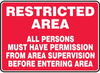 Safety Sign - PAS1014B7038 - Panduit Corp.