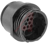 Connector; 16; Receptacle; Wire; 23; All Plastic; 1-3/8 - 18 UNEF-2A; Black - 70082990 - Allied Electronics, Inc.