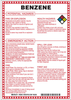 Brady B-120 Fiberglass Reinforced Polyester Rectangle White Chemical, Biohazard, Hazardous & Flammable Material Sign - 7 in Width x 10 in Height - TEXT: BENZENE - 48848 - 754476-48848 - R. S. Hughes Company, Inc.