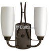 Two-Light Wall Sconce Light Fixture - P7127-20 - bulbs.com
