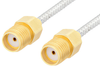 SMA Female to SMA Female Cable 6 Inch Length Using PE-SR405FL Coax - PE34292-6 - Pasternack