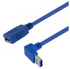 USB 3.0 Female to male Type A right angle up exit, length 1M - MUS3A00062-1M - MilesTek Corporation