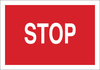 Brady B-120 Fiberglass Reinforced Polyester Rectangle Red Stop Signs, Traffic Control Signs & Banners Sign - 14 in Width x 10 in Height - TEXT: STOP - 70536 - 754476-70536 - R. S. Hughes Company, Inc.