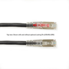 25FT Black CAT6 250MHz Patch Cable F/UTP CM Locking Snagless - C6PC70S-BK-25 - Black Box