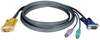 PS/2 (3-in-1) Cable Kit for NetDirector KVM Switch B020-Series and KVM B022-Series, 10-ft. -- P774-010