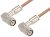 TNC Male Right Angle to TNC Male Right Angle Cable 48 Inch Length Using RG400 Coax - PE3W00037-48 - Pasternack