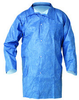 Kimberly-Clark Kleenguard A60 Blue Large Microporous Composite Fabric Chemical-Resistant Lab Coat - 2 Pockets - 036000-45513 - 036000-45513 - R. S. Hughes Company, Inc.