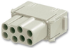 Han Module, Receptacle, 8 Position, Crimp; Product Range Harting - 04C8132 - Newark, An Avnet Company