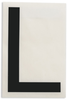 Brady Toughstripe B-514 Black Indoor Polyester Letter Label - 6 in Width - 8 in Height - 8 in Character Height - Printed Msg = L - 121757 - 754473-70979 - R. S. Hughes Company, Inc.
