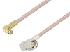 Push-On SMP Female Right Angle to SMA Male Right Angle Cable 100 cm Length Using RG316 Coax - PE3W05056-100CM - Pasternack