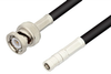 SMB Plug to BNC Male Cable 24 Inch Length Using RG223 Coax, RoHS - PE3236LF-24 - Pasternack