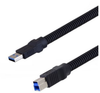 USB 3.0 Type A to Type B Plastic Armored length 0.3M - MUS3A00032-03M - MilesTek Corporation