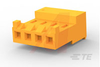 Connector Assembly; Receptacle; 4; IDC Standard; Locking Ramp; 90 deg; Nylon - 70042435 - Allied Electronics, Inc.