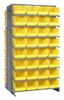 Bins & Systems - Store-More 6" Shelf Bins (QSB Series) - Sloped Shelving Systems - Double Sided Pick Racks - QPRD-207 - Image