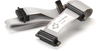 5-ft Flat Ribbon RS232 Cable DB25 Male/Female to DB25 Male/Female -- EY237 - Image
