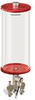 Red Color Key, Clear View Multiple Feed Electro Lubricator, 1 gal Acrylic Reservoir, 2 Feeds, 1/8
