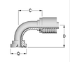 90° O-Ring Flange SAE J518 Code 61 - D-2424-C619 - Kuriyama of America, Inc.