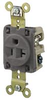 Conn, Mains Rcpt, 20A, 125V, Grey; Connector Type Hubbell Wiring Devices - 35B719 - Newark, An Avnet Company