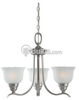 Three-Light Fluorescent Chandelier Fixture - 31625BLE-962 - bulbs.com