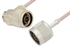N Male to N Male Right Angle Cable 36 Inch Length Using RG316 Coax - PE34210-36 - Pasternack