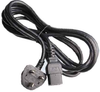 10ft UK BS1363 3-pin plug to IEC C19 Power Cord -- SF-6118-10B - Image