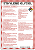 Brady B-120 Fiberglass Reinforced Polyester Rectangle White Chemical, Biohazard, Hazardous & Flammable Material Sign - 7 in Width x 10 in Height - TEXT: ETHYLENE GLYCOL - 48865 - 754476-48865 - R. S. Hughes Company, Inc.