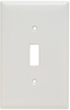 Toggle Switch Wall Plate, One Gang, White - SPJ1W - Legrand