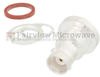 BNC Female (Jack) Bulkhead Hermetically Sealed Connector Eyelet Terminal IP67 Rated, Solder, Ag Plated Beryllium Copper Body, Length 1.27 In -- SC6006 - Image