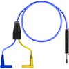 (2) R/A Shrouded Banana-Bantam-Blue-6ft -- TC-3002TX/6 - Image
