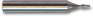 HSS Decimal End Mills -- 2-Flute Single-End Ball Nose Regular - Image