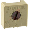 Trimmer;Cermet;Rest 100 Kilohms;PCB;1 Turn;Pwr-Rtg 0.5W - 70219010 - Allied Electronics, Inc.