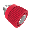 Spring Loaded Plunger, Press-in, Small Size, Without hold-open feature, Steel, Red Knob - 56-360-013 - Southco