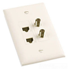 Datacommunication Face Plate -- TPD4-GRY - Image