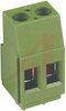 TERMINAL BLOCK;PCB;FRNT WIR;15A/300V;22-12AWG;2 POLES - 70077368 - Allied Electronics, Inc.