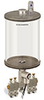Levelux Clear View Multiple Feed Electro Lubricator, 1/2 gal Acrylic Reservoir, 4 Feeds, 1/8