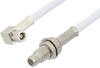 SMC Plug Right Angle to SMC Jack Bulkhead Cable 60 Inch Length Using RG188 Coax, RoHS - PE3602LF-60 - Pasternack