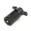 Pollak 12-706E 7-Way RV Trailer Connector Plug, Heavy-Duty Nylon - 37692 - Waytek, Inc.