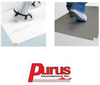 Purus PM 3660 Gray Polyethylene Frameless Tacky Sheet Mat - 36 in Width - 60 in Length - 30 Sheets Per Mat - PM 3660 34 G - PM 3660 34 G - R. S. Hughes Company, Inc.