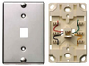 Datacommunication Face Plate with Jack - NS723SS - Hubbell Incorporated