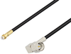Snap-On MMBX Plug to SMA Male Right Angle Cable 8 Inch Length Using RG174 Coax - PE3C4044-8 - Pasternack