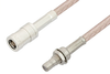 SMB Plug to SMB Jack Bulkhead Cable 24 Inch Length Using RG316-DS Coax, RoHS - PE34487LF-24 - Pasternack