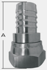 HB SERIES STAINLESS STEEL HOSE BARB x FEMALE JIC -- HB-20-20FJ