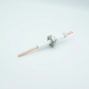Power Feedthrough, 12,000 Volts, 180 Amps, 1 Pin, 0.25″ Copper Conductor, 1.33″ Conflat Flange - A0549-1-CF - MPF Products, INC.