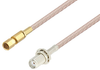 SMA Female Bulkhead to SSMC Plug Cable 24 Inch Length Using RG316 Coax - PE3C4411-24 - Pasternack